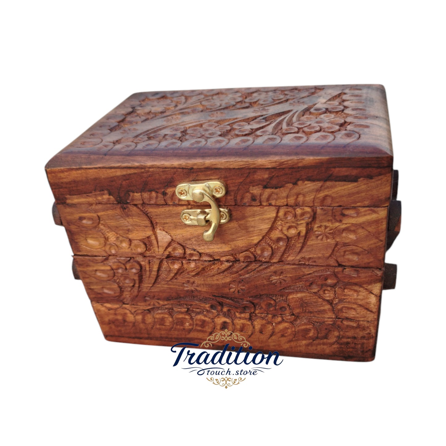 Jewellery box 3 step carving