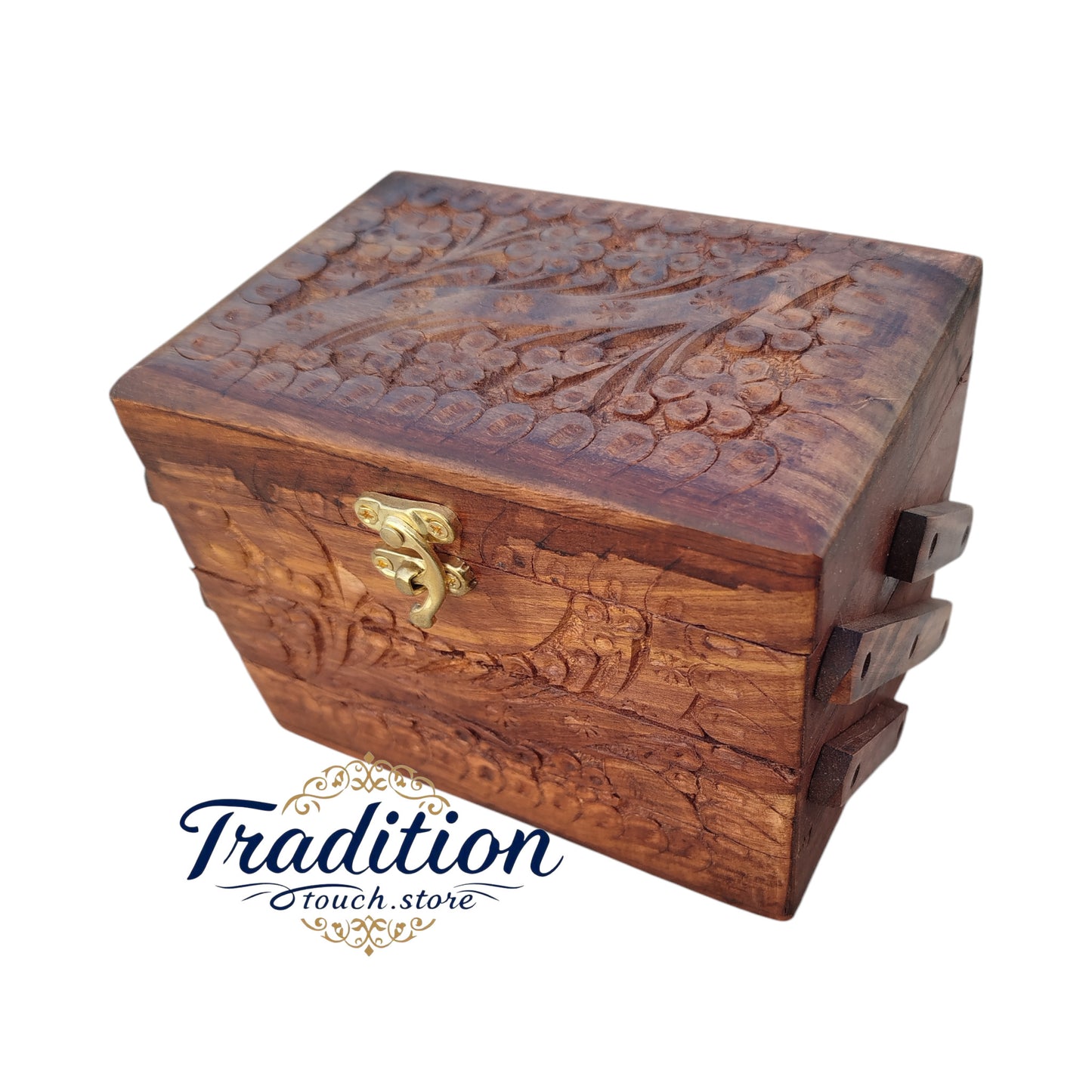 Jewellery box 3 step carving